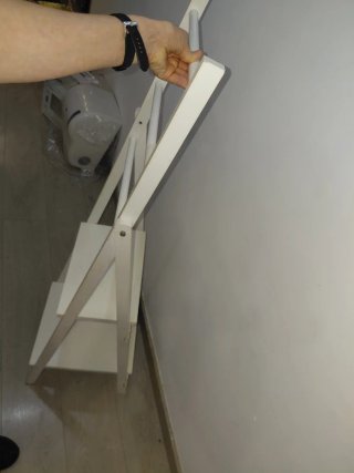 Estantería plegable madera blanca