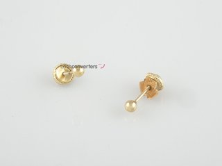 pendientes oro 18k