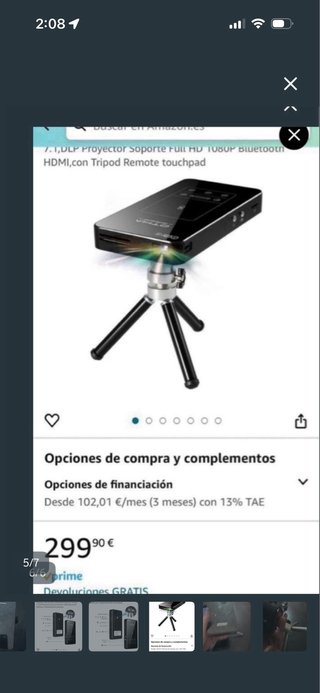 Proyector Portátil Pix-E Negro