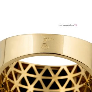 sello oro 18k con piedra con circonita