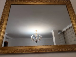 Espejo decorativo dorado