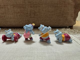 Lotto 6 sorpresine Kinder Ippopotami