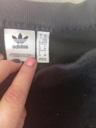 Sudadera Adidas Negra y Rosa Talla XS