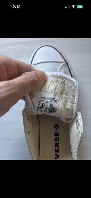 Converse plataforma talla 37