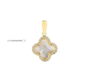 colgante oro 18k con circonita