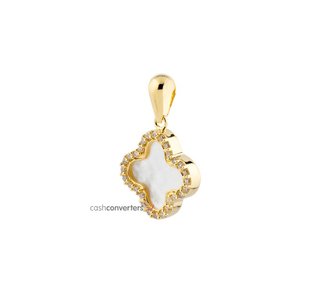 colgante oro 18k con circonita