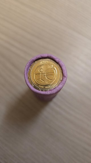Rollo monedas Malta 2012 2€ 10 Años Euro