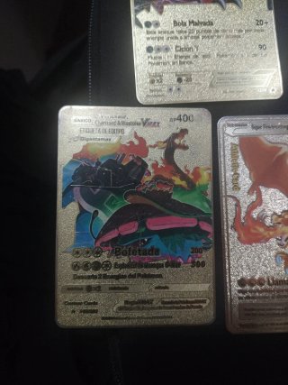 Lote de 5 cartas Pokémon EX, VMAX, V