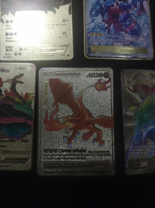 Lote de 5 cartas Pokémon EX, VMAX, V