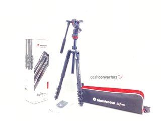 tripode manfrotto befree live video travel tripod kit
