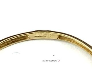 anillo oro 18k con circonita