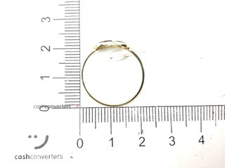 anillo oro 18k con circonita