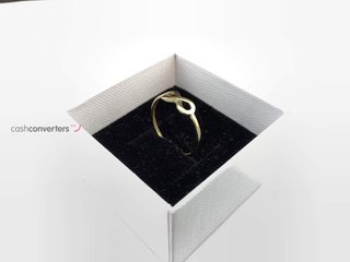 anillo oro 18k con circonita