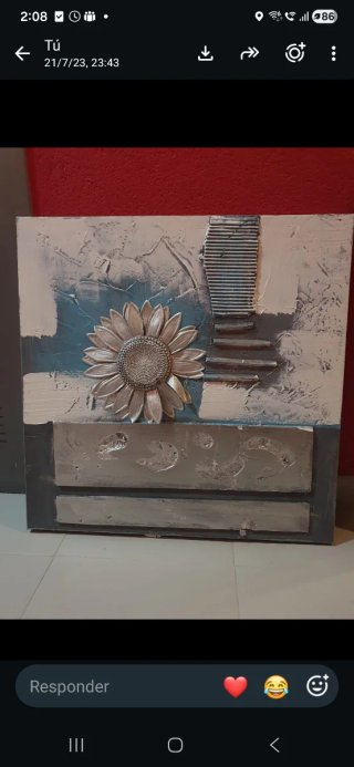 Lámpara de mesa con 4 tulipas