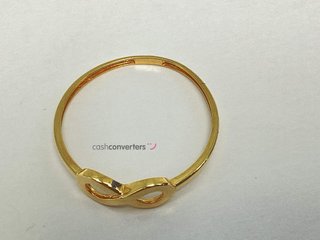 anillo oro 18k con circonita