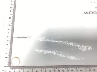 anillo oro 18k con circonita