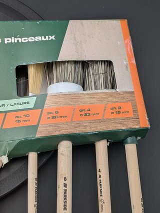 Set 8 Pennelli Parkside Pittura e Vernici