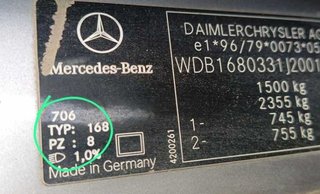431839 airbag mercedes clase (w168) 160 (168.033)
