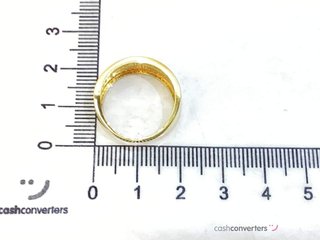 anillo oro 18k con piedra con circonita
