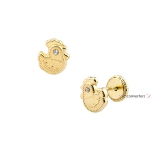 pendientes oro 18k