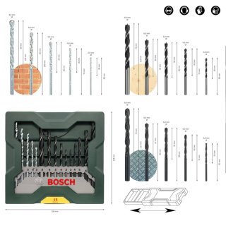 Set de brocas Bosch 15 piezas