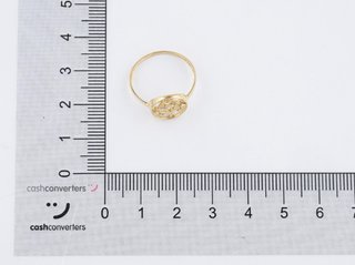 anillo oro 18k con piedra con circonita