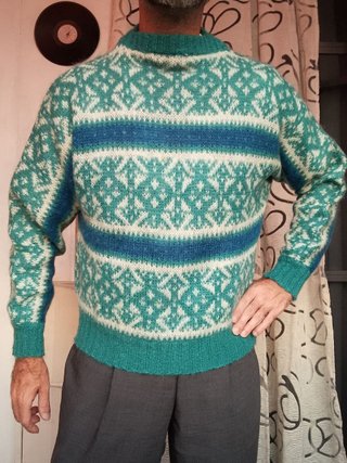 Maglione Vintage Robe di Kappa Motivo Geometrico