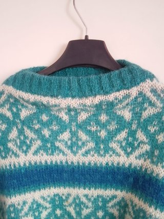Maglione Vintage Robe di Kappa Motivo Geometrico