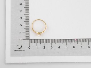 anillo oro 18k con piedra con circonita