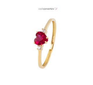 anillo oro 18k con piedra