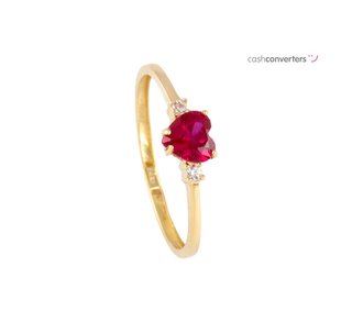 anillo oro 18k con piedra