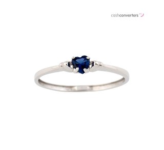 anillo oro 18k con piedra con circonita