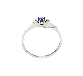 anillo oro 18k con piedra con circonita