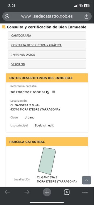 Parcela, terreno, solar, finca.