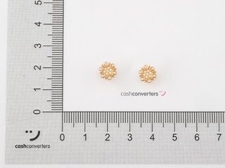 pendientes oro 18k con piedra
