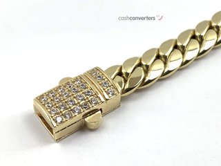 pulsera oro 18k con piedra con circonita