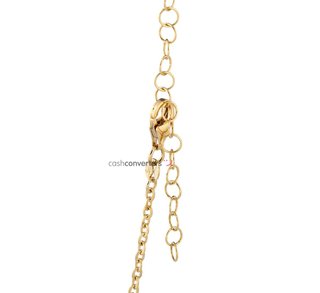 collar oro 18k con piedra 22cm