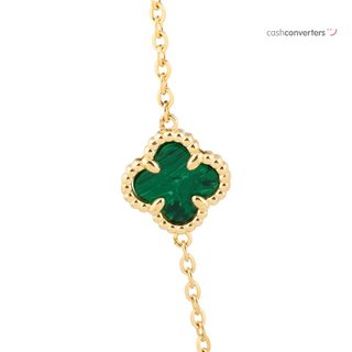 collar oro 18k con piedra 22cm