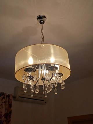 Lámpara de techo cristal lágrimas Leroy Merlin