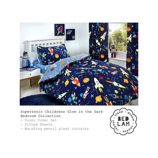 Bedlam Supersonic funda edredón infantil brillo