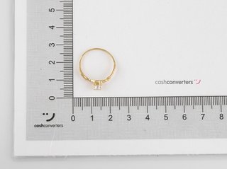 anillo oro 18k con piedra con circonita