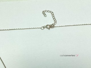 cadena plata 925mm con piedra con circonita 19 2.5cm
