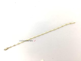 pulsera oro 18k con piedra con circonita