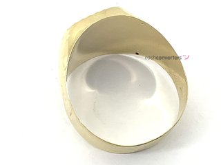 sello oro 18k con piedra con circonita
