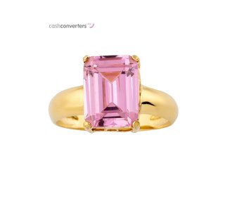 anillo oro 18k con piedra con circonita t. 22 (19,74 mm)