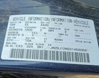 Airbag guida mazda 323 berl. f/s (bj) 1.6 f 275752