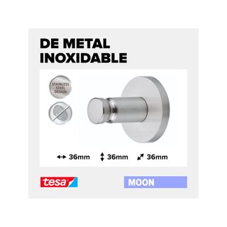 tesa Moon percha toallas adhesiva moderna