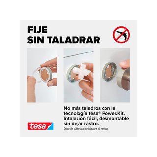 tesa Moon percha toallas adhesiva moderna