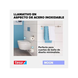 tesa Moon percha toallas adhesiva moderna