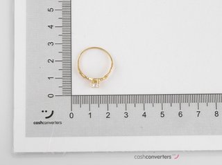 anillo oro 18k con piedra con circonita